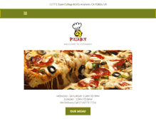 Tablet Screenshot of pizzaboyanaheim.com